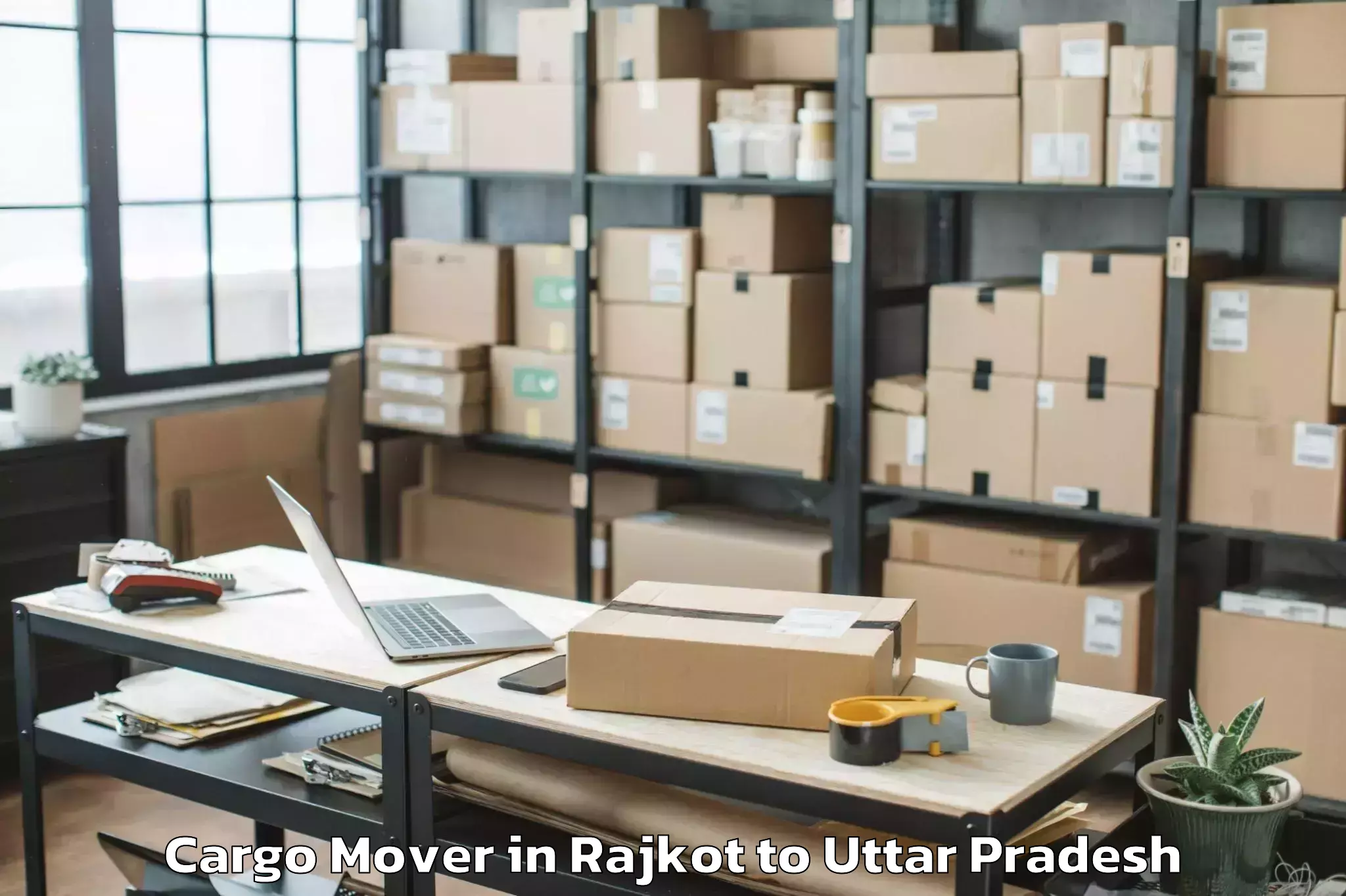 Affordable Rajkot to Allahabad Cargo Mover